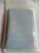 Обложка для паспорта "Фламинго" розовый, голубой, 143×100 мм